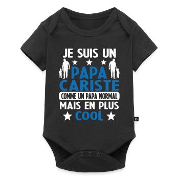 Je suis un Papa Cariste Comme un Papa Normal - Body à manches courtes Premium Bébé - noir - Devant