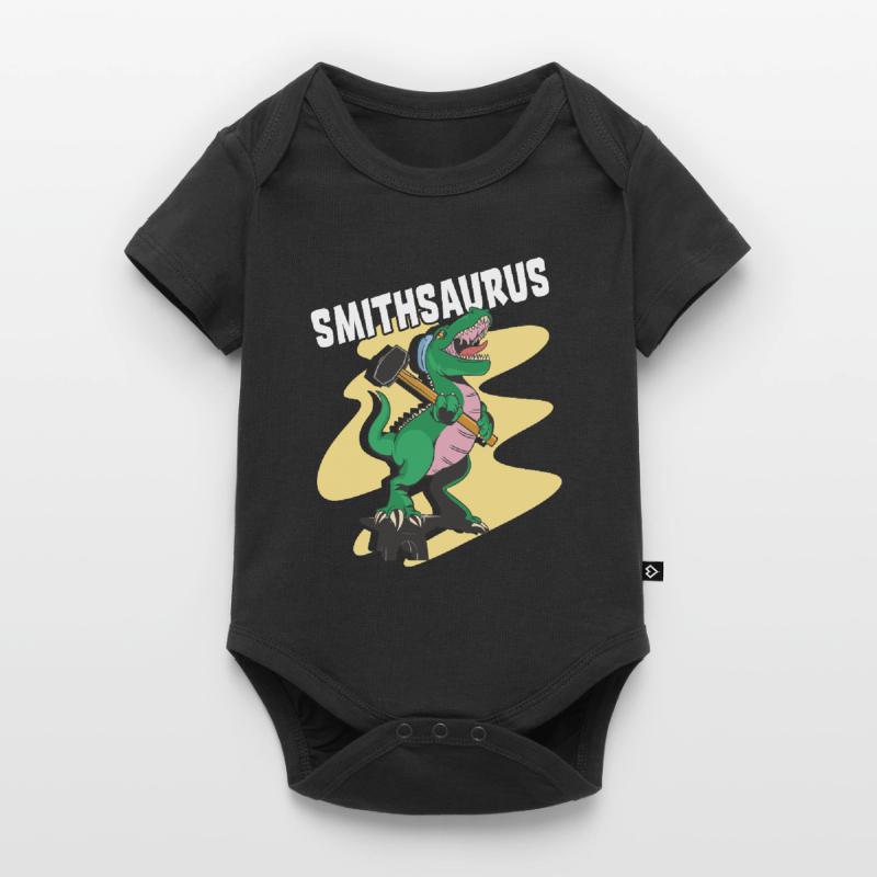 Blacksmith Dinosaur Blacksmithing saurus rex Baby Premium short-sleeve bodysuit