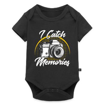 Cadeau cameraman pour photographe - Body à manches courtes Premium Bébé - noir - Devant