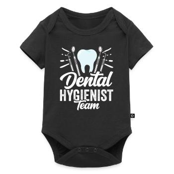 Équipe d’hygiénistes dentaires Dentiste Hygiène dentaire - Body à manches courtes Premium Bébé - noir - Devant