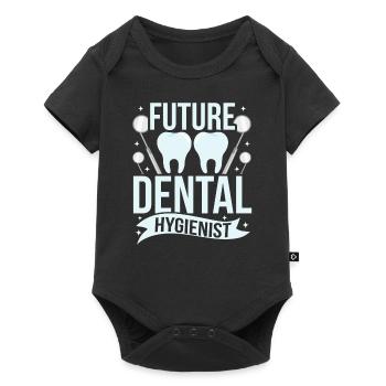 Future Dental Hygienist Dental Hygiene Team - Baby Premium short-sleeve bodysuit - black - Front