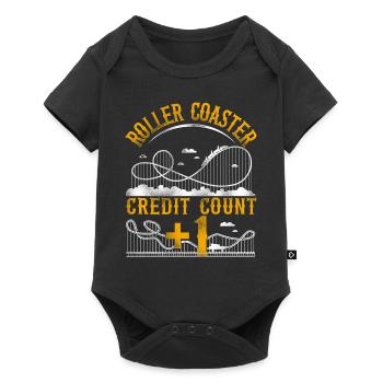 Roller Coaster Vintage Roller - Baby Premium short-sleeve bodysuit - black - Front