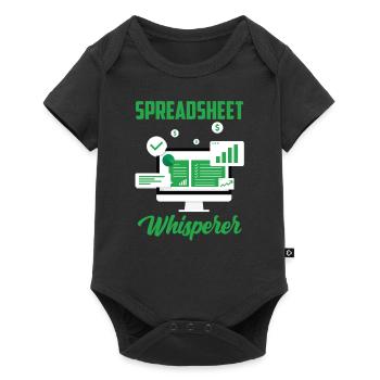 Spreadsheet Whisperer Table Accountant Work - Baby Premium short-sleeve bodysuit - black - Front