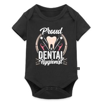 Proud Dental Hygienist Dentist Dental Hygiene - Baby Premium short-sleeve bodysuit - black - Front