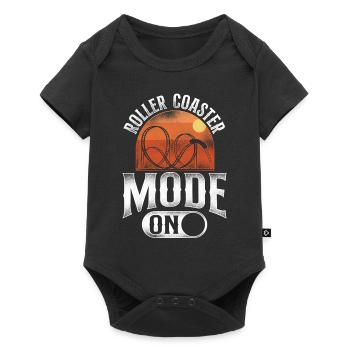 Roller Coaster Vintage Roller - Baby Premium short-sleeve bodysuit - black - Front
