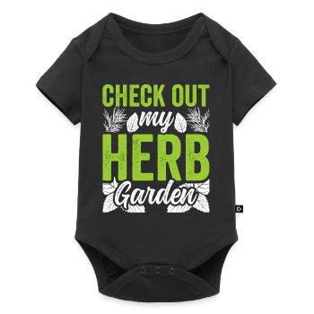 Découvrez mes herbes de jardin d’herbes aromatiques - Body à manches courtes Premium Bébé - noir - Devant