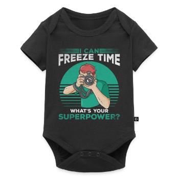 I can freeze time What is your - Baby Premium short-sleeve bodysuit - black - Front