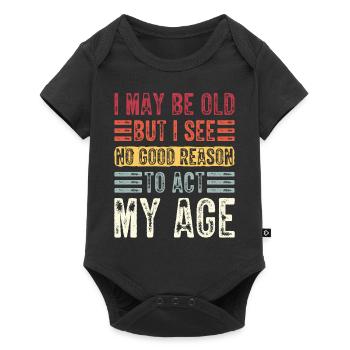 Ironisch Motivierend Witzig Sarkastisch Lifestyle - Baby Premium Kurzarmbody - Schwarz - Vorne