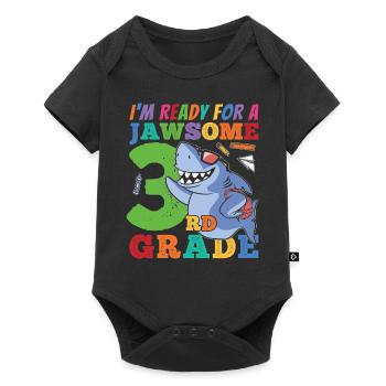 Cadeau de retour à l’école pour un enfant de troisième année génial - Body à manches courtes Premium Bébé - noir - Devant