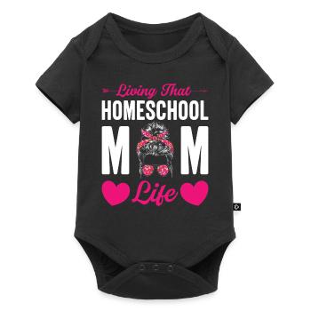 Homeschool Distance Learning Fun Online Course - Baby Premium short-sleeve bodysuit - black - Front