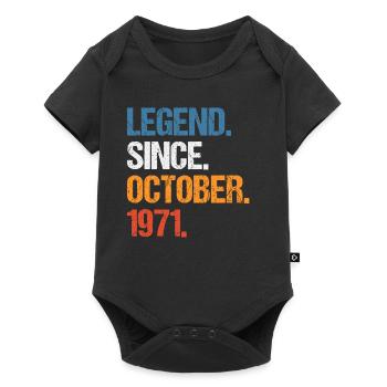 Légende depuis octobre 1971 Anniversaire - Body à manches courtes Premium Bébé - noir - Devant