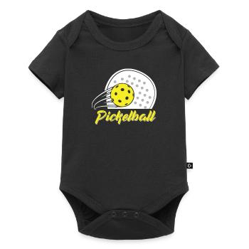 Pickleball Player Paddleball Lover Humor Paddle - Body à manches courtes Premium Bébé - noir - Devant