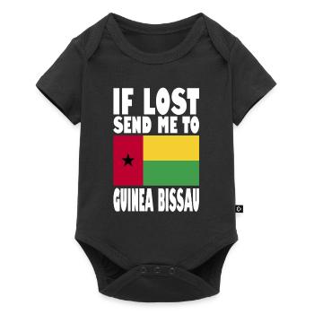 Guinea Bissau Flag Saying - Baby Premium short-sleeve bodysuit - black - Front