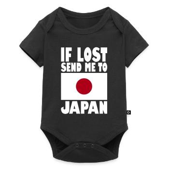 Drapeau du Japon - Body à manches courtes Premium Bébé - noir - Devant
