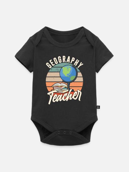 Geografielehrer Geographie Geograph Beruf - Baby Premium Kurzarmbody - Schwarz