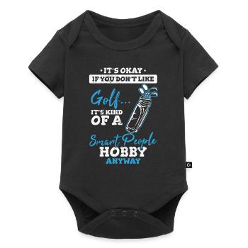 Golf Smart People Hobby Funny Golfing Lover Retire - Baby Premium short-sleeve bodysuit - black - Front