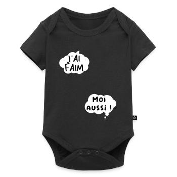 J’ai faim moi aussi. - Body à manches courtes Premium Bébé - noir - Devant