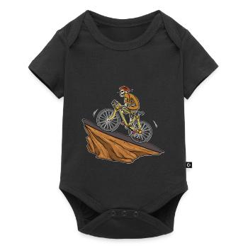 Cyclists Cycling Bicycle Skeleton Bicycle - Baby Premium short-sleeve bodysuit - black - Front