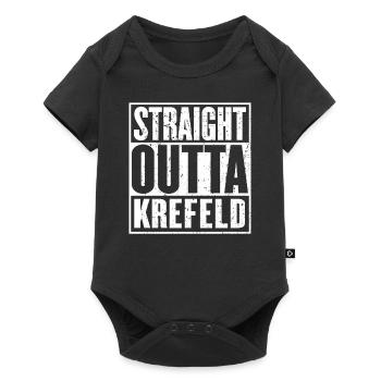 Straight Outta Krefeld Vintage - Baby Premium short-sleeve bodysuit - black - Front