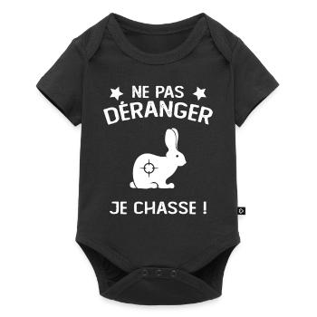 Ne Pas déranger Je Chasse ! - Body à manches courtes Premium Bébé - noir - Devant