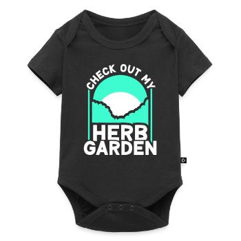 Découvrez mes herbes de jardin d’herbes aromatiques - Body à manches courtes Premium Bébé - noir - Devant