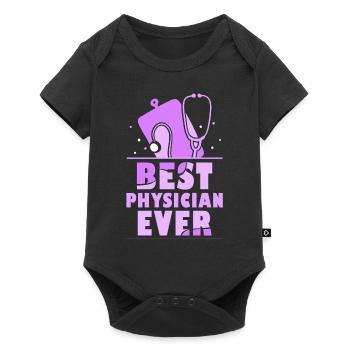 Le meilleur médecin de tous les temps Profession médicale - Body à manches courtes Premium Bébé - noir - Devant