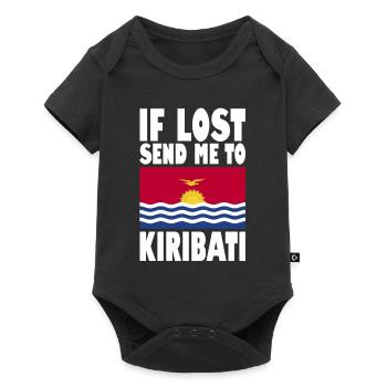 Drapeau de Kiribati - Body à manches courtes Premium Bébé - noir - Devant
