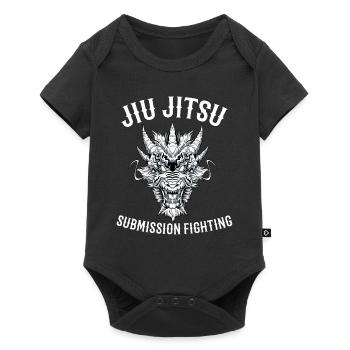 Submission Team Dragon - Brasilianisches Jiu Jitsu - Baby Premium Kurzarmbody - Schwarz - Vorne