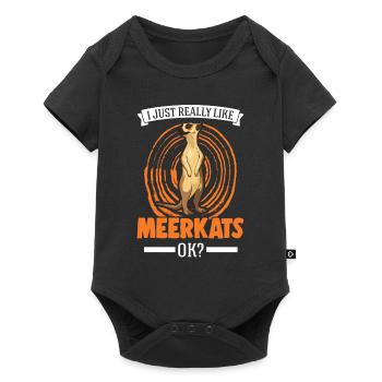 Suricate Cadeau Suricate Suricate - Body à manches courtes Premium Bébé - noir - Devant