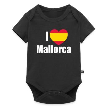 I love Mallorca great island and city in Spain - Baby Premium short-sleeve bodysuit - black - Front