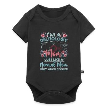 Deltiology Mom Postcard Collector for Deltiologists - Baby Premium short-sleeve bodysuit - black - Front