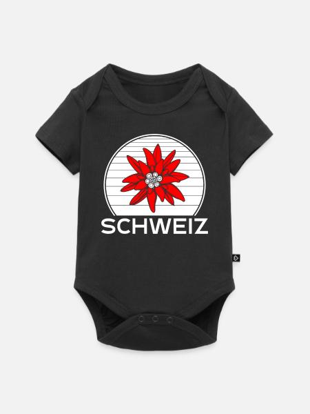 Gentiane suisse - Body à manches courtes Premium Bébé - noir