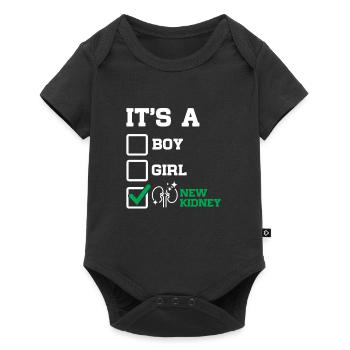 New Kidney Organ Surgery Transplant Recipient - Baby Premium short-sleeve bodysuit - black - Front