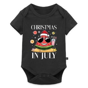 Christmas In July Watermelon Sunglasses Summer - Baby Premium short-sleeve bodysuit - black - Front