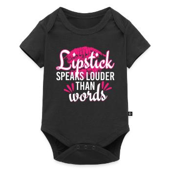 Put Your Lipstick On And Hustle - Baby Premium short-sleeve bodysuit - black - Front