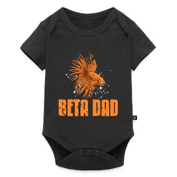 Vintage Fishing Designs BETA Dad T-Shirt Present - Baby Premium Kurzarmbody - Schwarz - Vorne