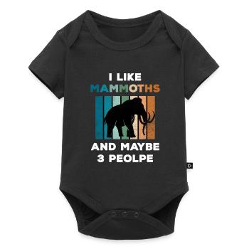 Mammut - Baby Premium Kurzarmbody - Schwarz - Vorne
