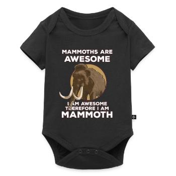 Mammut - Baby Premium Kurzarmbody - Schwarz - Vorne