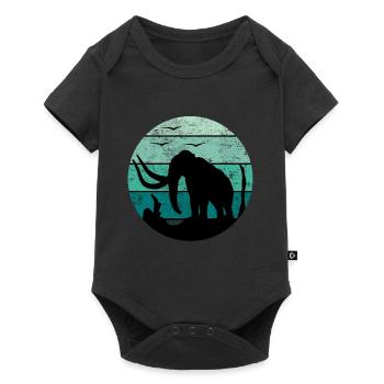 Mammut - Baby Premium Kurzarmbody - Schwarz - Vorne