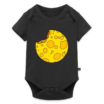 Käse - Baby Premium Kurzarmbody - Schwarz - Vorne