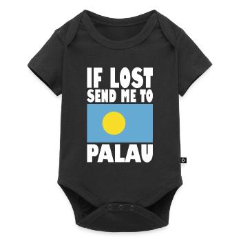 Dicton du drapeau des Palaos - Body à manches courtes Premium Bébé - noir - Devant