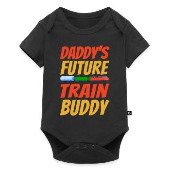 Freight Diesel Train Driver - Baby Premium short-sleeve bodysuit - black - Front