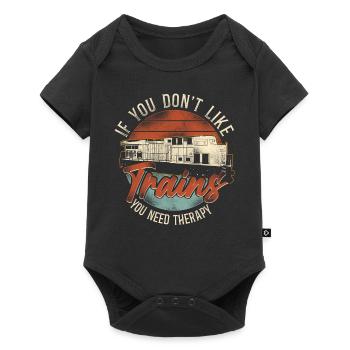 Freight Diesel Train Driver - Baby Premium short-sleeve bodysuit - black - Front