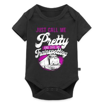 Freight Diesel Train Driver - Baby Premium short-sleeve bodysuit - black - Front