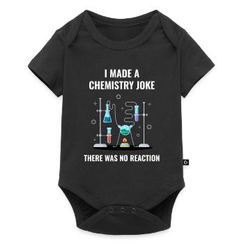 Chimie Blague Pas de réaction Chimiste - Body à manches courtes Premium Bébé - noir - Devant