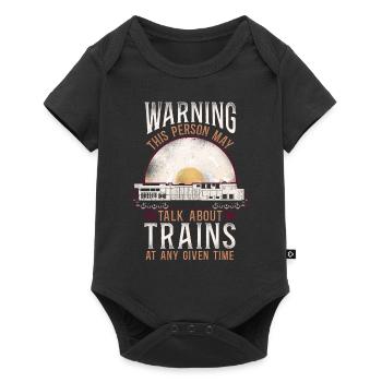 Freight Diesel Train Driver - Baby Premium short-sleeve bodysuit - black - Front