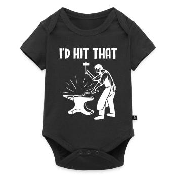 Blacksmith Ironsmith I'd Hit That - Baby Premium short-sleeve bodysuit - black - Front
