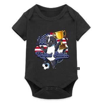 Usa Soccer - Baby Premium short-sleeve bodysuit - black - Front