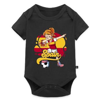 Espagne Football - Body à manches courtes Premium Bébé - noir - Devant