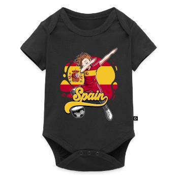 Espagne Football - Body à manches courtes Premium Bébé - noir - Devant